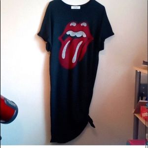 Daydreamer for Free People Rolling Stones t-shirt dress
